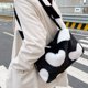 thumbnail image 2 of Guardurnaity Exquisito bolso con estampado de flores y corazones, bolsos casuales de felpa de primera calidad para mujer, bolsos de hombro Bolsas de mensajero y de hombro, 2 of 6