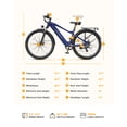 thumbnail image 4 of Actbest Core 2.0 26" Electric Bike for Adults, 500W Motor, 48V 10.4Ah, 500Wh Removable Battery, Cadence Sensor, Front Suspension,Lightweight Ebike, 7-Speed, Cruiser Ebike for Woman, 4 of 6
