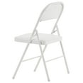 thumbnail image 5 of Hassch 4PCS Folding Chairs,Portable Iron Chairs,Dining Chairs,Stackable Iron Chairs for Convention Exhibition Home Wedding Party Outdoor Events, White, 5 of 10