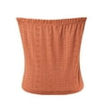 thumbnail image 3 of Tube Top for Women, Sleeveless Strapless Solid Color Summer Top, Polyester Casual Fit, Regular Length, Hand Wash Cold, 3 of 5