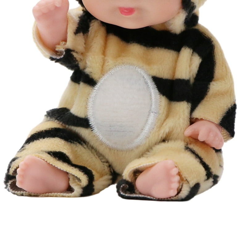 TDOOY Reborn Baby Dolls Realistic Baby Doll Lifelike Tiny Babies with  Animal Clothes Cute Baby Doll Gift for Teens Adult Girls Boys Kids 2+ Gifts