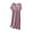 Purple, variant on Timegard Nightgown for Women V Neck Short Sleeve Ruched Comfy Loose Pajamas Dress Casual Sleepwear