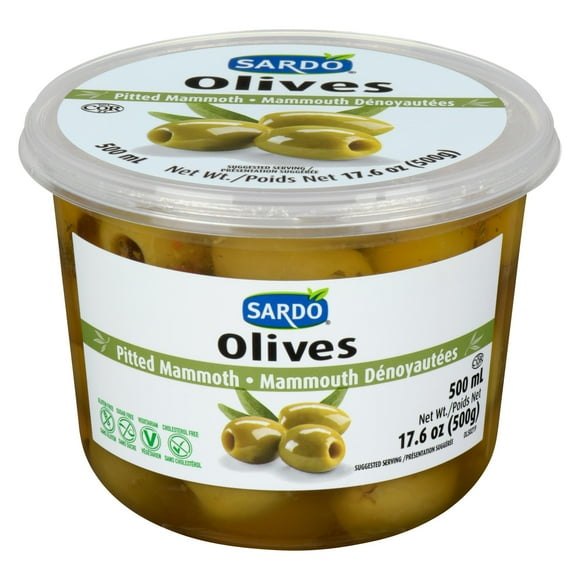 SARDO Jumbo Pitted Olives - 500ml, 500 g