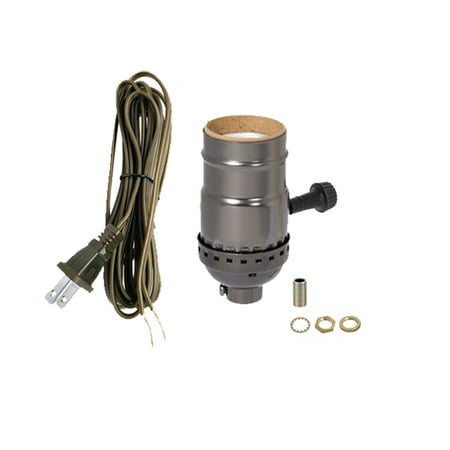 

B&P Lamp® Antique Bronze Socket with Matching Cord Set and Basic Hardware