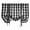 Black 116x160cm, variant on Buffalo Check Tie Up Curtain Tie Up Curtains for Windows Gingham Tie Up Shades Red 60x120cm