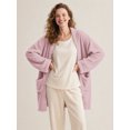 thumbnail image 4 of DAKIMOE Sleep Cardigans Robe Bed Jackets for Women Toasty Cozy Sherpa Coat Cloud-Soft House Jacket Loose Oversized Fleece Fuzzy Outwear, S-XXL, 4 of 9
