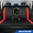 thumbnail image 3 of Skechers Sport Leather Car Seat Cover – Full Set Premium Comfort, Breathable Design, Universal Fit for Cars, SUVs, and Trucks - Red, 3 of 10