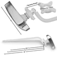 thumbnail image 4 of Kohler Toilet Flush Handle Replacement, Fits Side Mount Toilet Tank Lever, Chrome Polished, 4 of 10