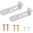 thumbnail image 1 of 2pcs Dishwasher Mounting Bracket, DD94-01002A Dishwasher Mounting Clips Under Counter Mounting Brackets with Screws Compatible with Samsung, 1 of 7