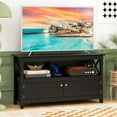 thumbnail image 4 of Costway Free Standing TV Cabinet Wooden Console TV Media Entertainment Black, 4 of 10
