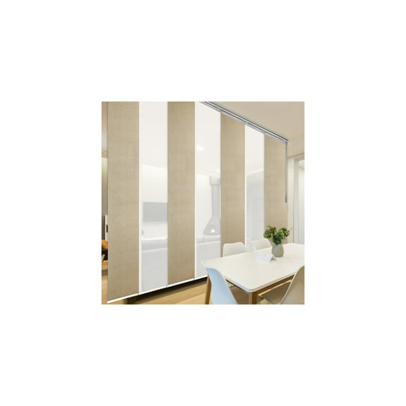 Adjustable Panel Track System - Room Divider, Curtain Rail, Steel, 110-153" Wide, Wall or Ceiling Mount