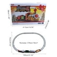 thumbnail image 2 of Juego De Tren Eléctrico De Navidad Para Niños, Tren De Ferrocarril Eléctrico Con Luz Y Sonido, Decoración De Árbol De Navidad Para El Hogar, Regalo Para Niños Speravity HA038082-00, 2 of 6