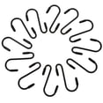 thumbnail image 4 of MasteelfCA 12pcs S Hook Ornament Iron Hook Heavy Duty 2.4 Inch Small Hook For Hanging, 4 of 8