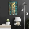 thumbnail image 6 of Luxe Metal Art 'Whimsy Poles' by David Galchutt, Metal Wall Art, 16"x24", 6 of 9