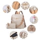 thumbnail image 3 of Bolsa de piel sintética Makes para mujer diseño convertible con bolso 2 piezas Beige-3j3l L, 3 of 5
