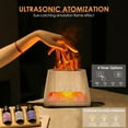 thumbnail image 4 of 2-in-1 Ultrasonic Essential Oil Diffuser & Himalayan Salt Lamp, Aromatherapy Diffuser Cool Mist Humidifier with Auto Off Function, 100% Pure Himalayan Pink Salt Rock, 150ml (Wooden Grain), 4 of 5