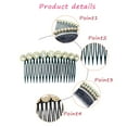 thumbnail image 3 of Fancy Hair Combs for Women Decorative 3 Pieces Pearl Black Hair Side Combs, Daily French Twist Hair Tool Birthday Hair Comb Clips Gift for Girls Wedding Accessories, 3 of 5