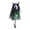 A001- Green, variant on Hanging Decor, Skeleton Web Fabric Halloween Doll with Bells for Indoor Party Wall Window Display
