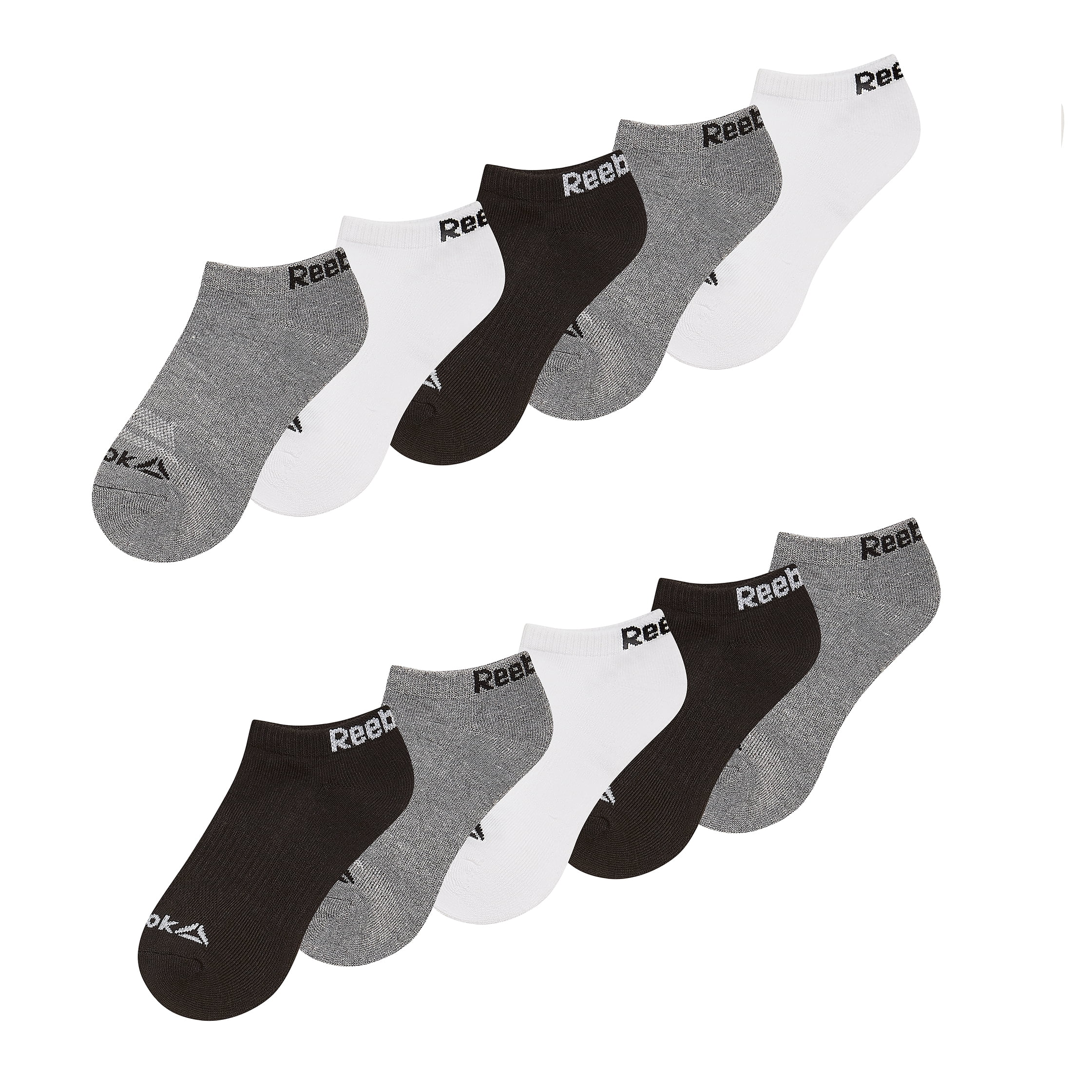 Reebok Boys Socks Pro-Series Low Cut Kids Socks,10-Pack