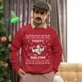 thumbnail image 5 of Christmas Sweatshirt, Frosty The Swoleman Funny Christmas Sweatshirt, Muscular Snowman Ugly Holiday Jumper, Festive Gym Lover Gift for Weightlifters & Fitness Fans, 5 of 5