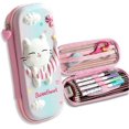 thumbnail image 1 of Pencil Case for Girls 3D EVA Cat Cartoon Storage Pouch Pen Holder for School Kids Large-Capacity Storage Box Children's Student Gift Stationery Box, 1 of 5