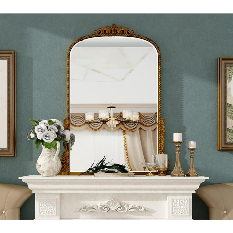 How To Paint A Mirror Frame Antique Gold - The Honeycomb Home