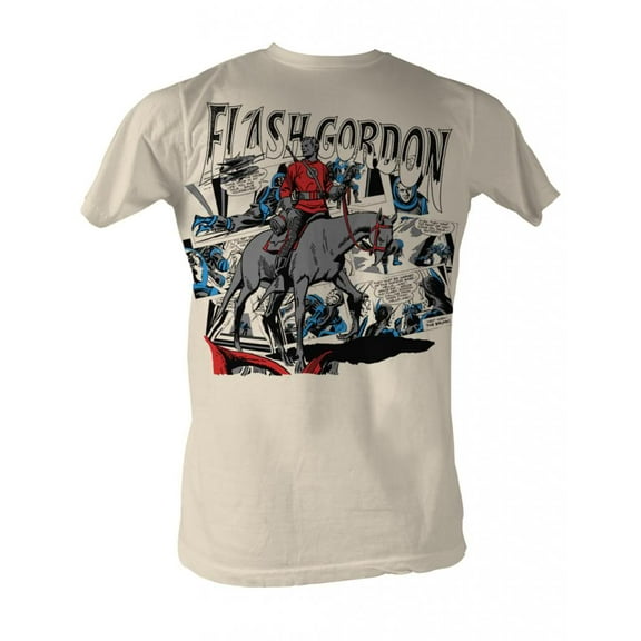 Flash Gordon Flash Collage Natural T-Shirt