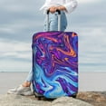 thumbnail image 7 of Pofeuu Swirl Print Blue Purple Print Luggage Suitcase Cover Protector Luggage Washable Covers Aesthetic for 18/24/28/32 inch Luggage（No luggage included）-Large, 7 of 7