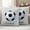 Black, White, Blue, variant on Outdoor Pillow Covers 26 x 26 Inches, Circle Footballs Striped Waterproof Throw Pillow Cover Set of 2, Black White Stripes Geometric Decorative Square Cushion Covers for Patio/Tent/Couch/Garden