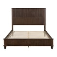 thumbnail image 3 of 3-Piece Bedroom set with a Queen Size Bed and 2 Nightstands,Walnut Brown, 3 of 4