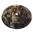 thumbnail image 5 of Cauagu 36" Christmas Tree Skirt Cowboy Iguana Floral Shirt Pattern Christmas Tree Decorations Tree Mat for Xmas Decorations Occasion Holiday Home Decor -36", 5 of 7