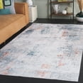 thumbnail image 3 of SAFAVIEH Santa Monica Franklin Abstract Polyester Area Rug, Ivory/Green, 4' x 6', 3 of 13