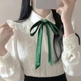 thumbnail image 2 of Holzlrgus Bow Tie for Women, Satin Ribbon Girls Self-tie Bowtie for Uniform, School, Wedding, Cosplay, T-shirt Accessory, 2 of 7