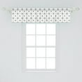 thumbnail image 2 of Ambesonne Compass Window Valance, Windrose and Helms, 54" X 12", Black White, 2 of 3