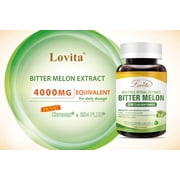 Lovita Bitter Melon Herbal Extract - 4000mg Daily Equivalent Dosage, 9-in-1 Exclusive formula, 180 Vegetarian Capsules