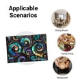 thumbnail image 5 of Joocar Stained Glass Art Spiral Design Table Mats Set Of 4 For Home Kitchen Table Decor 12x18 inch, 5 of 5