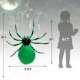 thumbnail image 2 of Gymax 5' Long Halloween Inflatable Creepy Green Black Legs Spider w/ Cobweb & LEDS, 2 of 10