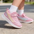thumbnail image 3 of Lixiuxyad Girls Fashion Sneakers Casual Shoes Lightweight Breathable Running Shoes For Toddlers And Kids Strap Athletic Shoes Sizes 12(Little Kid 5.5-6 Years), 3 of 7