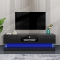 thumbnail image 2 of Modern TV Stand with LED Lights, TV Cabinet Entertainment Center Media Console Table, 2 of 8