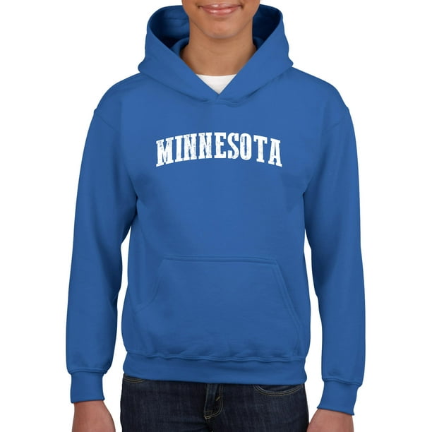IWPF - Youth MN Map Minneapolis Flag Hoodie For Girls and Boys ...