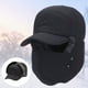 thumbnail image 4 of Gorro Ushanka para hombre con orejeras, gorro de caza cálido a prueba de viento para invierno, gorro para esquiar y nieve, 4 of 9