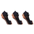 thumbnail image 1 of Copper-Infused Compression Socks - Low Cut (3-Pairs) Small/Medium, 1 of 2
