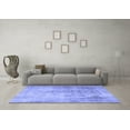 thumbnail image 3 of Ahgly Company Machine Washable Indoor Round Persian Blue Traditional Area Rugs, 3' Round, 3 of 4