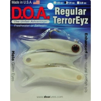 DOA 14330 C.A.L. Airhead Soft Swimbait, Suspending, 5", 6pk, Pearl -  Walmart.com