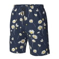 thumbnail image 5 of Kdxio Daisies Flowers Pattern Mens Casual Shorts - Drawstring Summer Beach Sports Shorts for Men, 5 of 9