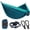 Blue&dark Blue-Double 118''L x 78''W, variant on Camping Hammock Super Lightweight Portable Parachute With Two Tree Straps Single Or Double Nylon Travel Hammocks For Backpacking Hiking
