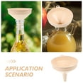 thumbnail image 4 of Kitchen Wheat Straw Funnel Liquid Oil Pour Transferring Round Mouth Funnel Hopper Gadget Tool Size S for Household Kitchen (Beige), 4 of 9