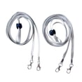 thumbnail image 2 of 2 correas de retención para guantes de esquí, muñequeras flexibles para hombres y mujeres, fáciles de instalar para accesorios de snowboard con clips gris, 2 of 8