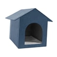 thumbnail image 2 of Cama para gatos de interior Fernando Casa cueva impermeable azul 43,2 cm x 33 cm x 41,9 cm, 2 of 8