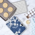 thumbnail image 5 of Yayeee Pot Holders Kitchen Heat Resistant with Pockets 7"x9.8" Cotton Oven Cooking Hot Pads, Floral Ocean Waves, 5 of 7